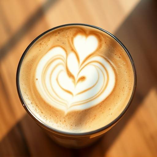 A latte with latte art