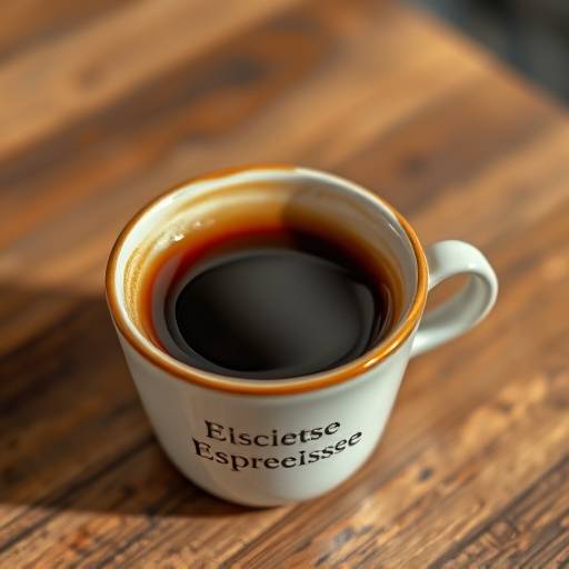 A shot of espresso in a small cup