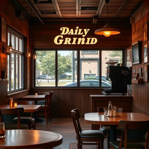 The interior of The Daily Grind Cafe